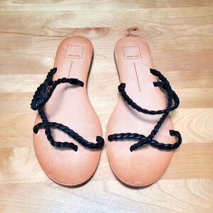 DOLCE VITA | Black Stella Dexla Slides, Sz. 9 1/2